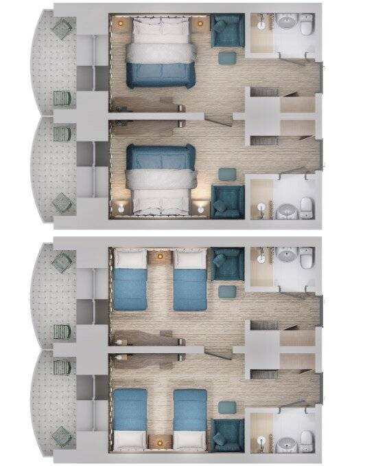 Фотографии номера Семейный 2-комнатный Коннект, Корпус: «Здравница» в Гостинице Родник Алтая Белокуриха